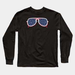 Usa Sunglasses Long Sleeve T-Shirt